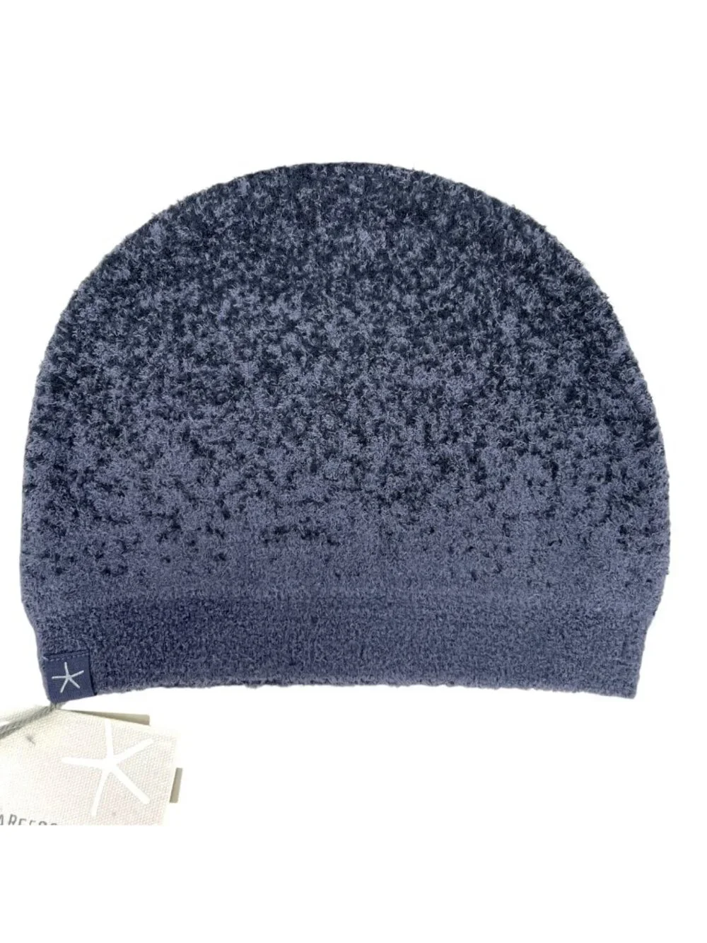 Barefoot Dreams CozyChic Lite Confetti Beanie Hat Deep Blue Indigo One Size NWT
